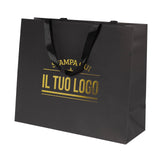 Shopper Carta Elegance manico Gros Grain Personalizzabile a Caldo