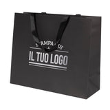 Shopper Carta Elegance manico Gros Grain Personalizzabile a Caldo