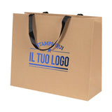 Shopper Carta Elegance manico Gros Grain Personalizzabile a Caldo