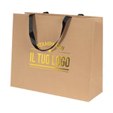Shopper Carta Elegance manico Gros Grain Personalizzabile a Caldo