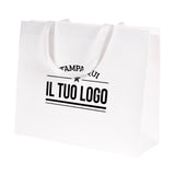 Shopper Carta Elegance manico Gros Grain Personalizzabile a Caldo