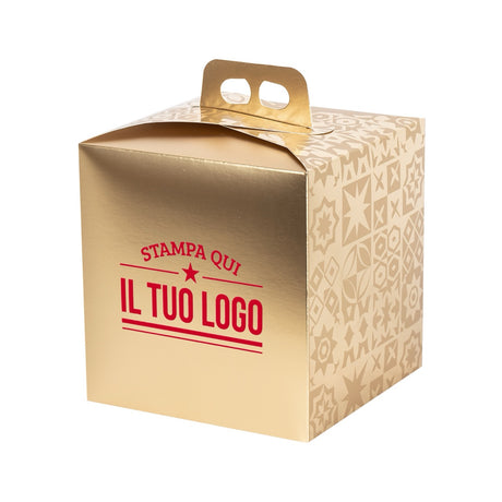 Portapanettone Alto 750GR Personalizzabile Fantasia Maioliche Metal