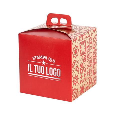 Portapanettone Alto 750GR Personalizzabile Fantasia Maioliche Metal