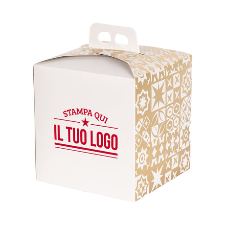 Portapanettone Alto 750GR Personalizzabile Fantasia Maioliche Metal