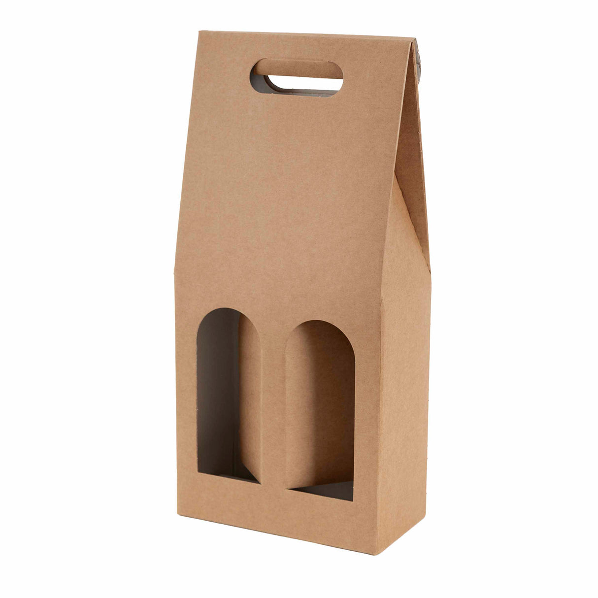 Boîte bouteilles kraft havane