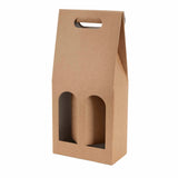 Boîte bouteilles kraft havane