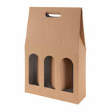 Boîte bouteilles kraft havane