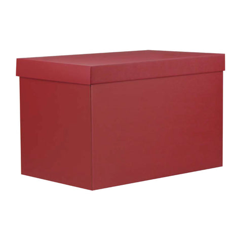 Scatole Regalo Rettangolari Fondo e Coperchio Rosso