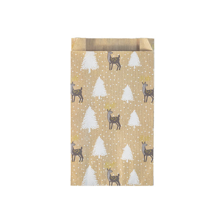 Sacchetti Regalo Carta Kraft Albero e Renna