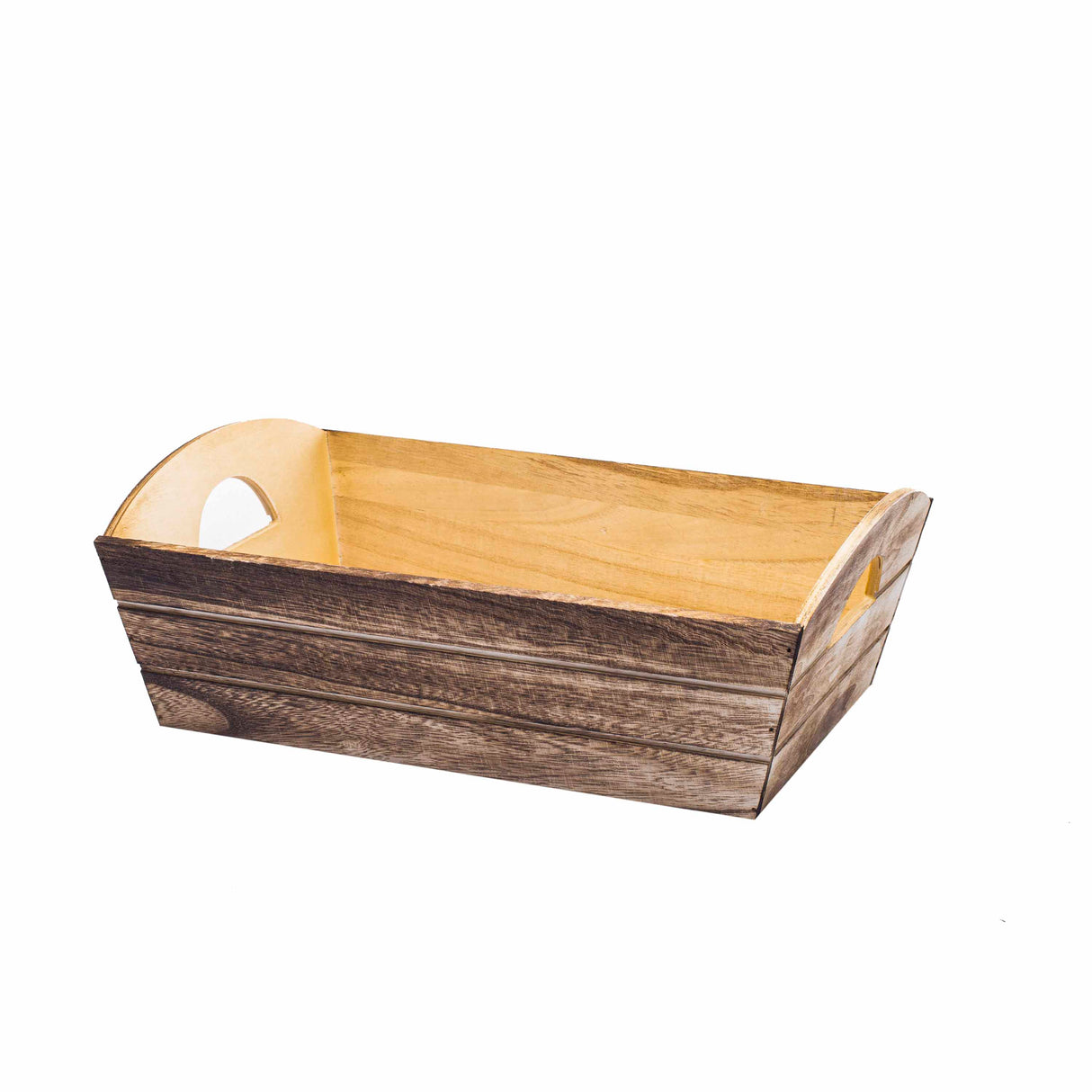 Cesto Vassoio in Legno di Acacia Naturale