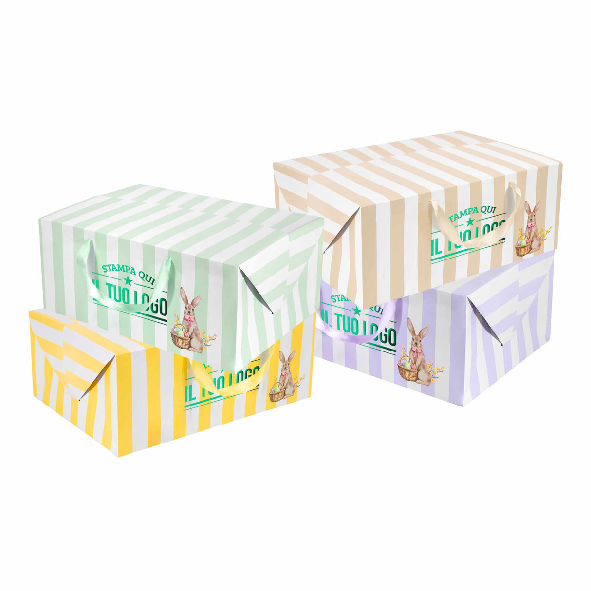 Bag Box Portacolombe Righe Mix Personalizzabile