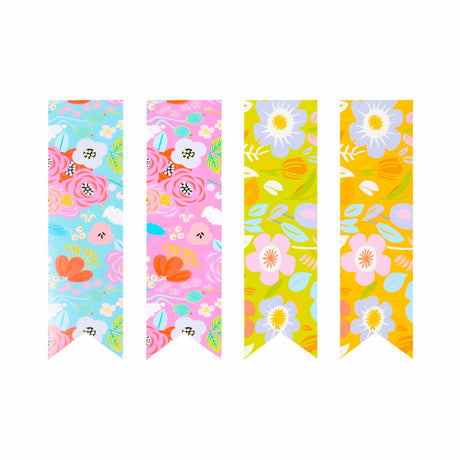 Chiudibusta Adesivi Fantasia Fiori Mix cm 3,5x13,5