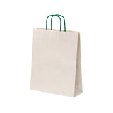 Buste Shopper Carta Erba con Manici in Carta Ritorta