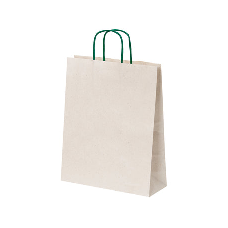 Buste Shopper Carta Erba con Manici in Carta Ritorta
