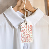 Tag di Legno Scritta Saldi