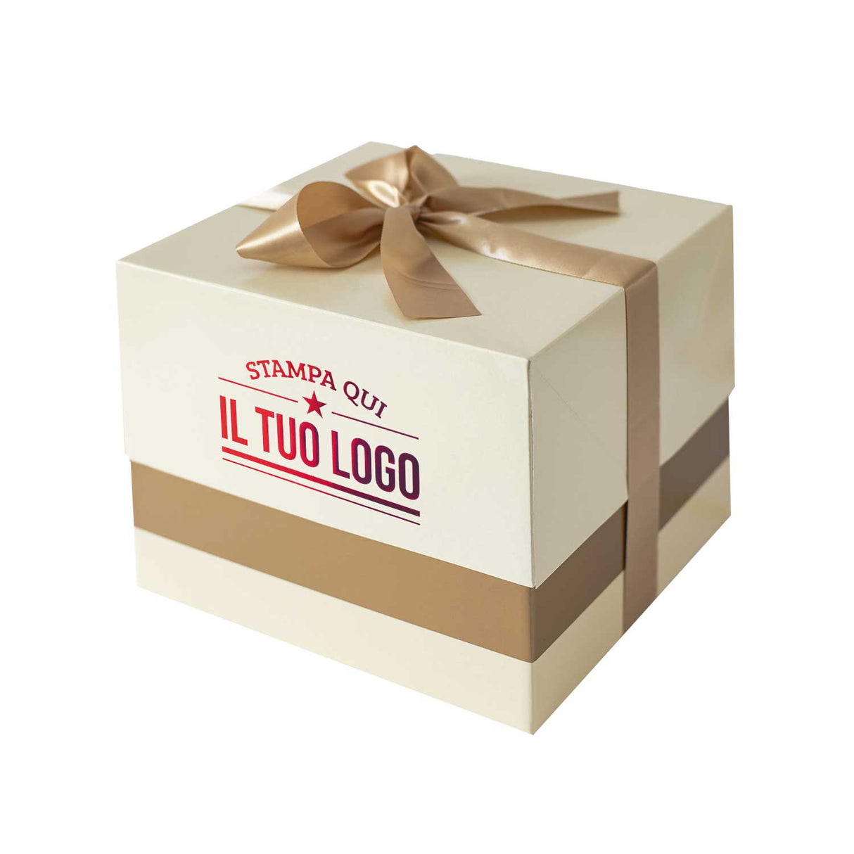 Portapanettone Lusso Basso 1 KG Personalizzato