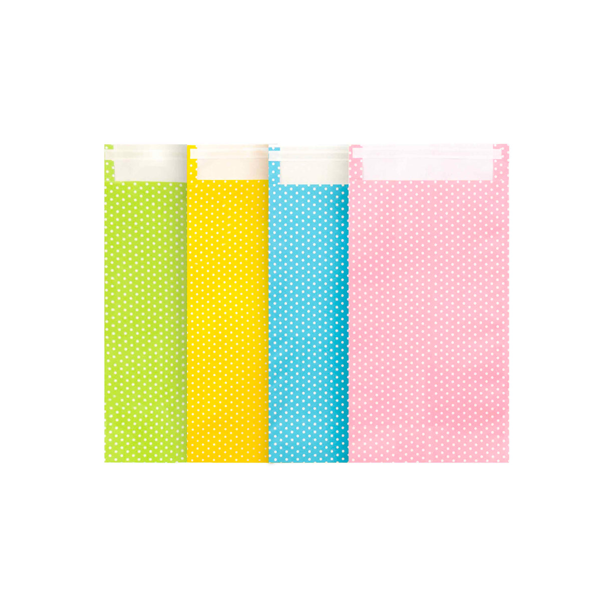 Sacchetto Carta Pois con Patella adesiva Mix