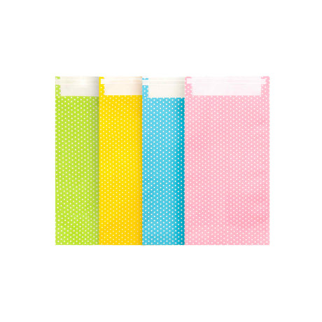 Sacchetto Carta Pois con Patella adesiva Mix