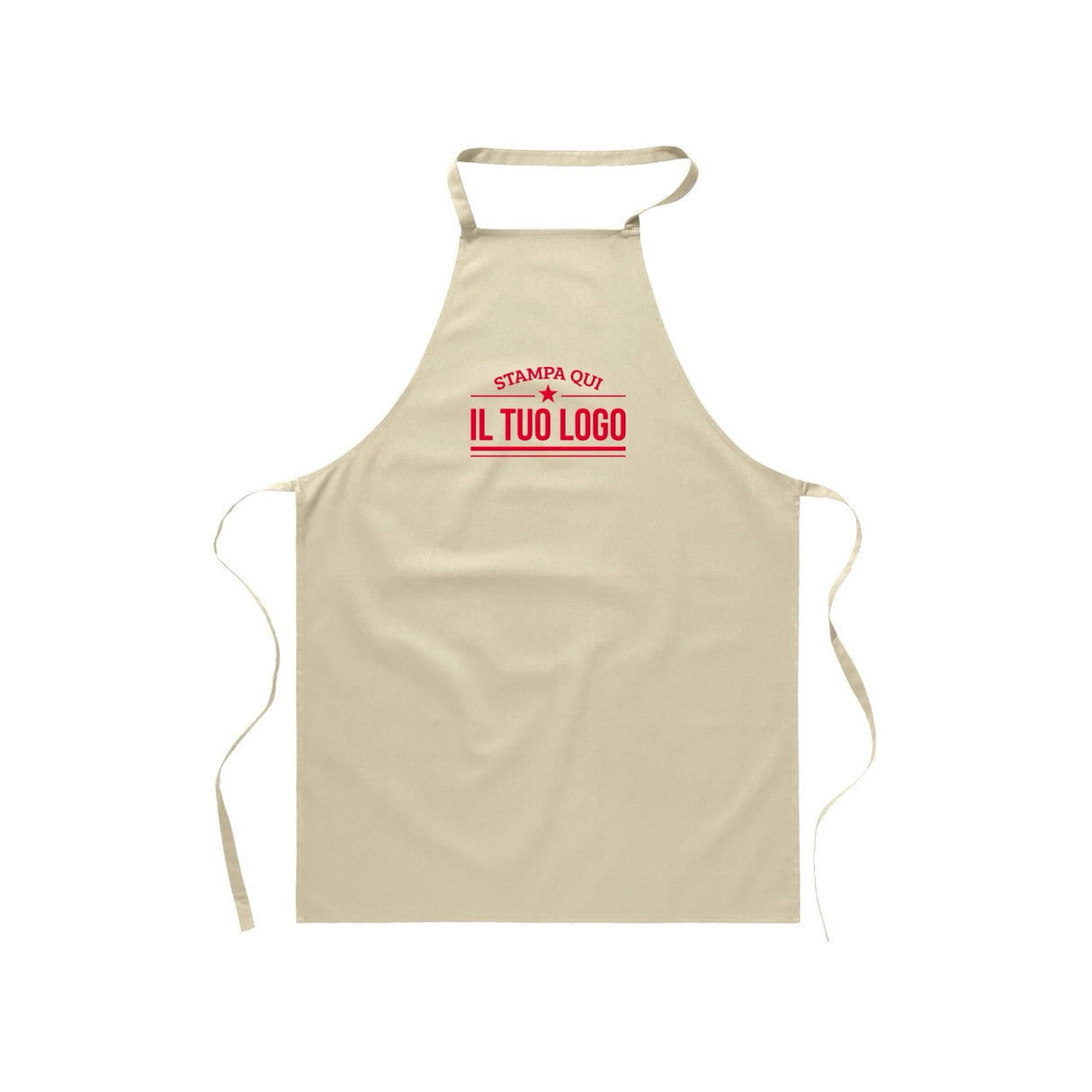 Grembiule Lungo Senza Tasche Personalizzabile
