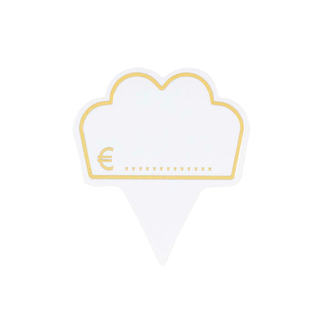 Segnaprezzo plastificati bianco e marrone