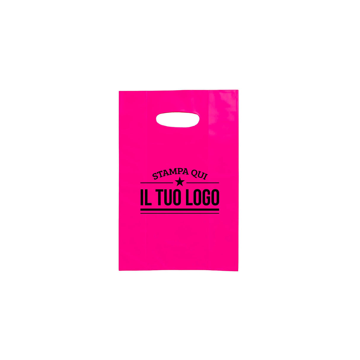 Shopper in Plastica Colorata Personalizzabile con Logo