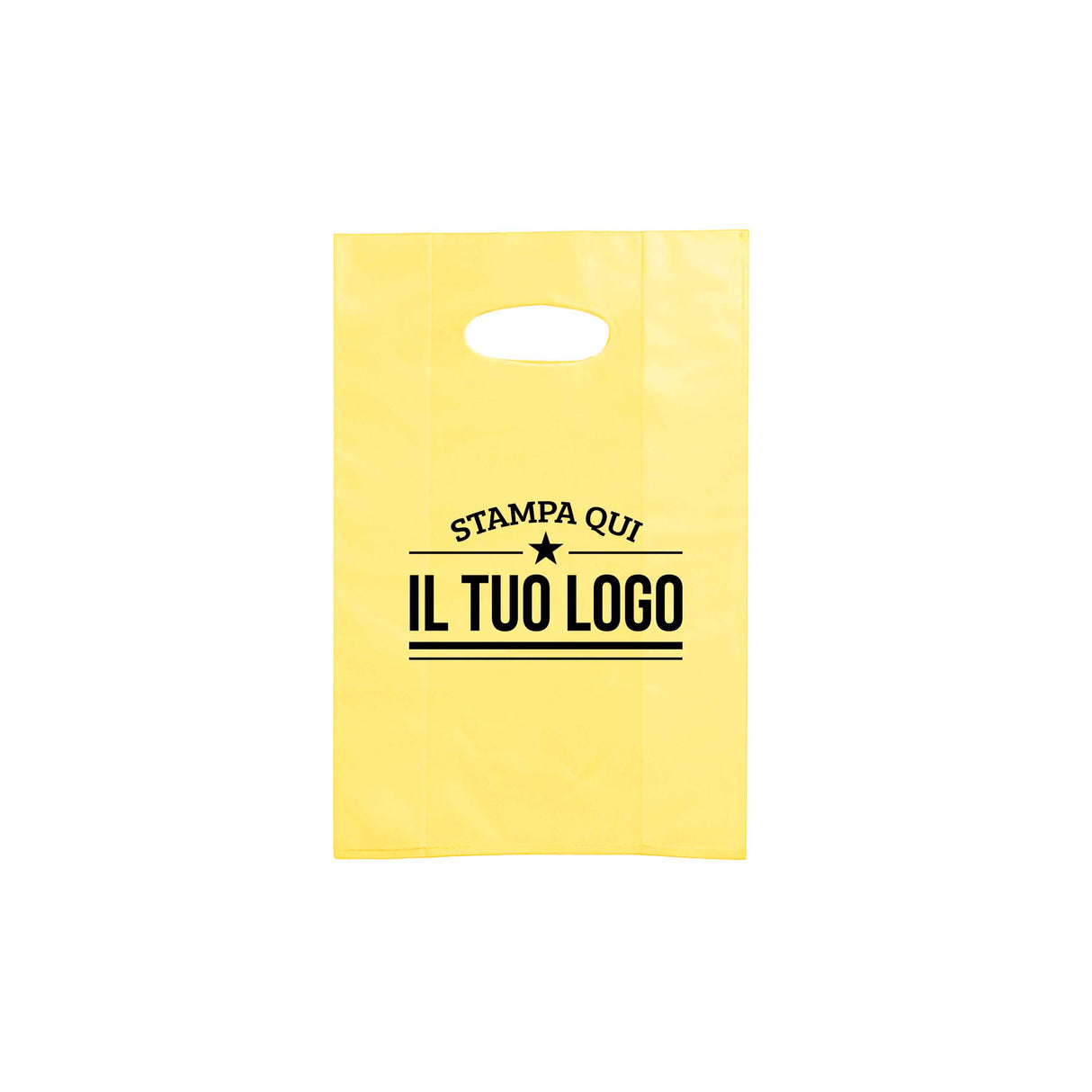 Shopper in Plastica Colorata Personalizzabile con Logo