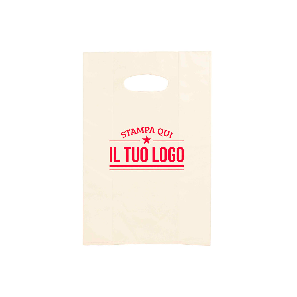 Shopper in Plastica Colorata Personalizzabile con Logo