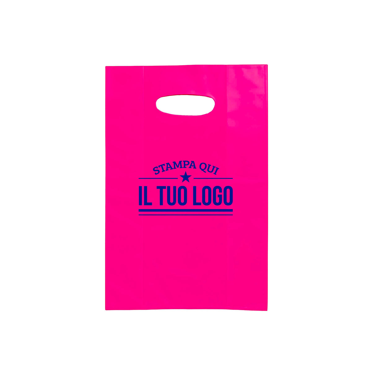 Shopper in Plastica Colorata Personalizzabile con Logo