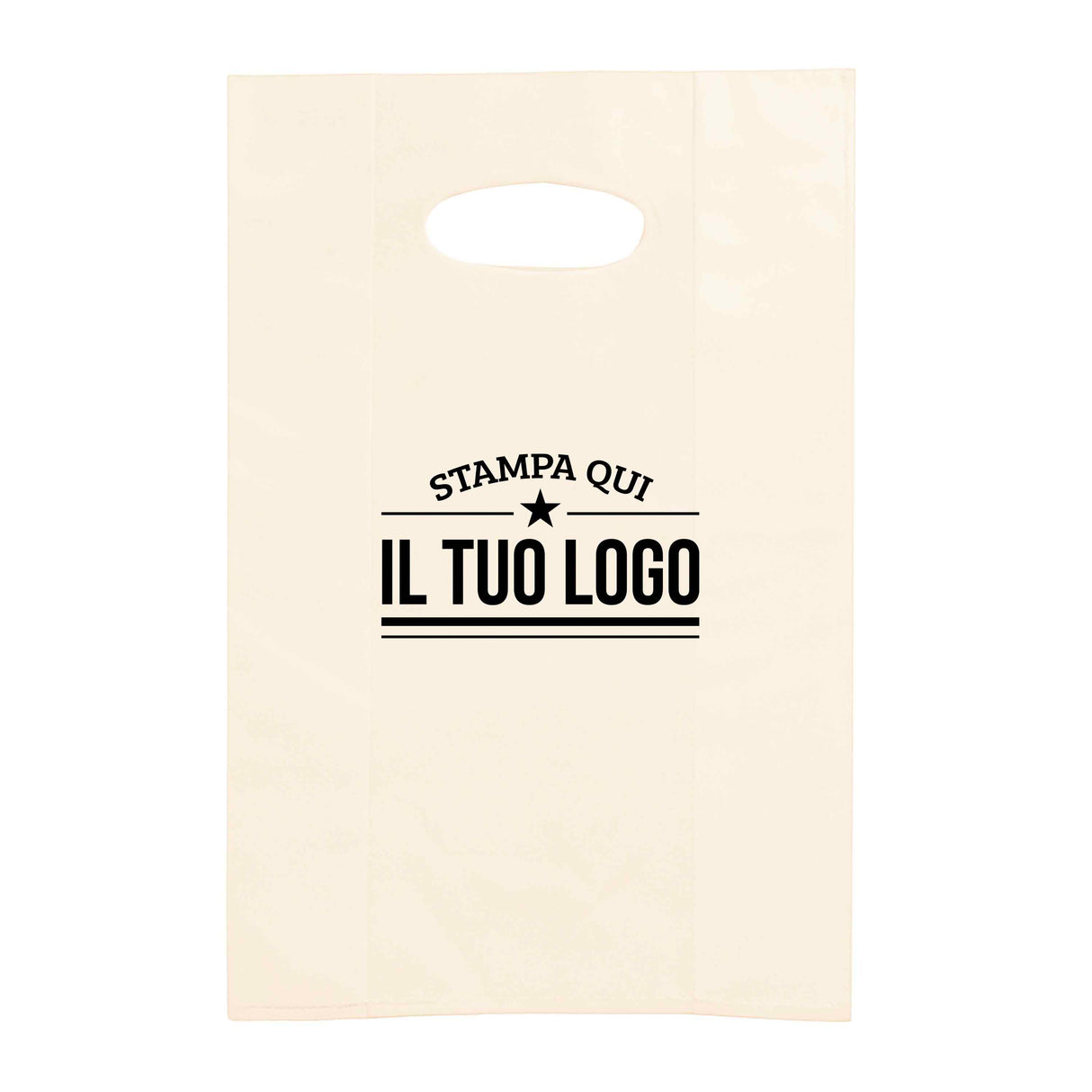 Shopper in Plastica Colorata Personalizzabile con Logo