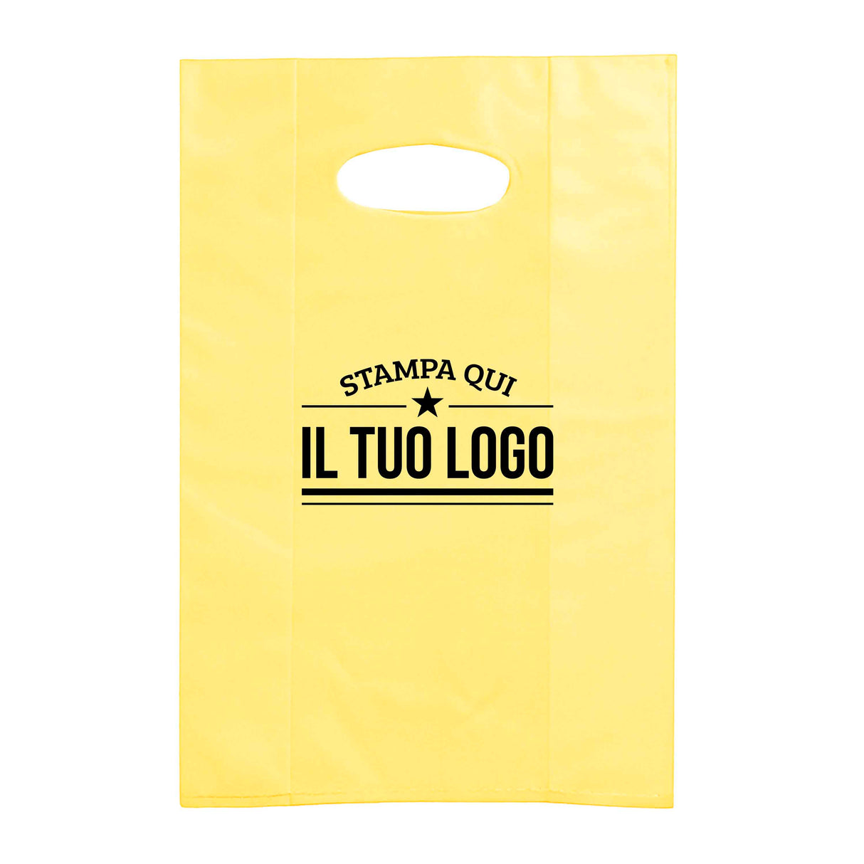 Shopper in Plastica Colorata Personalizzabile con Logo