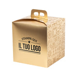 Boîte à panettone haute 1 kg personnalisable