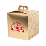 Boîte à panettone haute 1 kg personnalisable