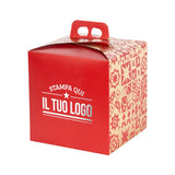 Boîte à panettone haute 1 kg personnalisable