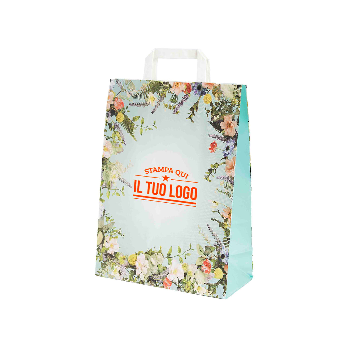 Shopper Carta Fantasia Floreale Personlizzabile