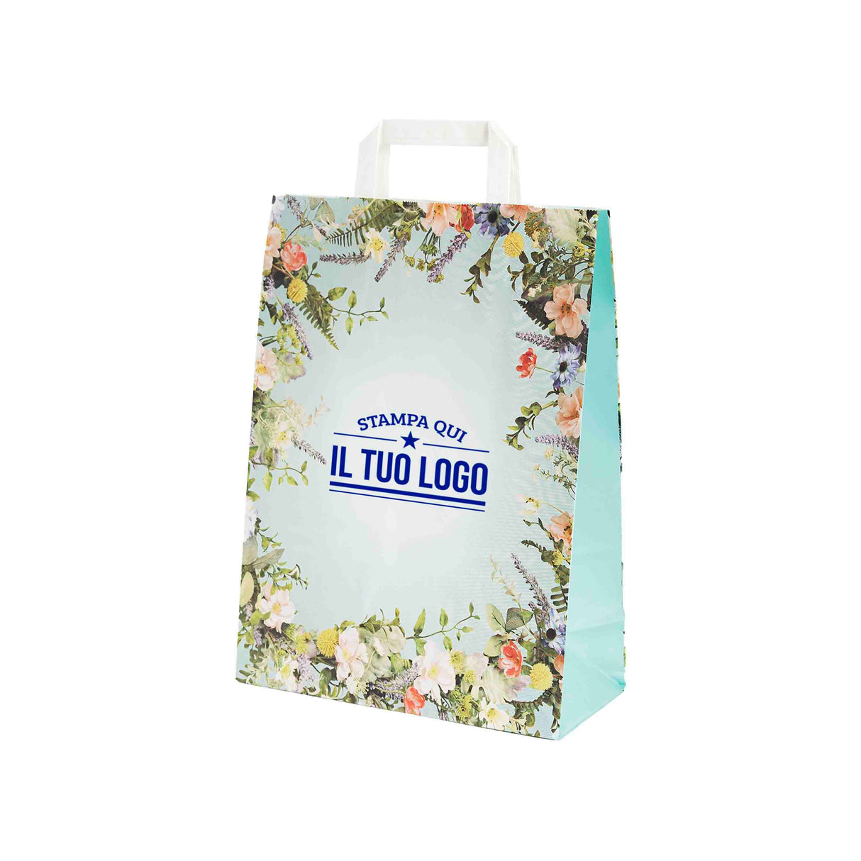 Shopper Carta Fantasia Floreale Personlizzabile