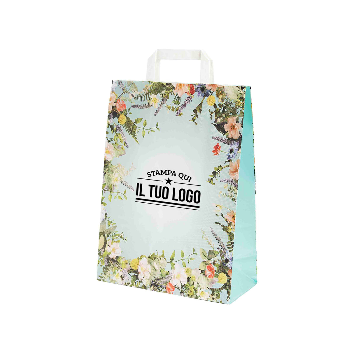 Shopper Carta Fantasia Floreale Personlizzabile