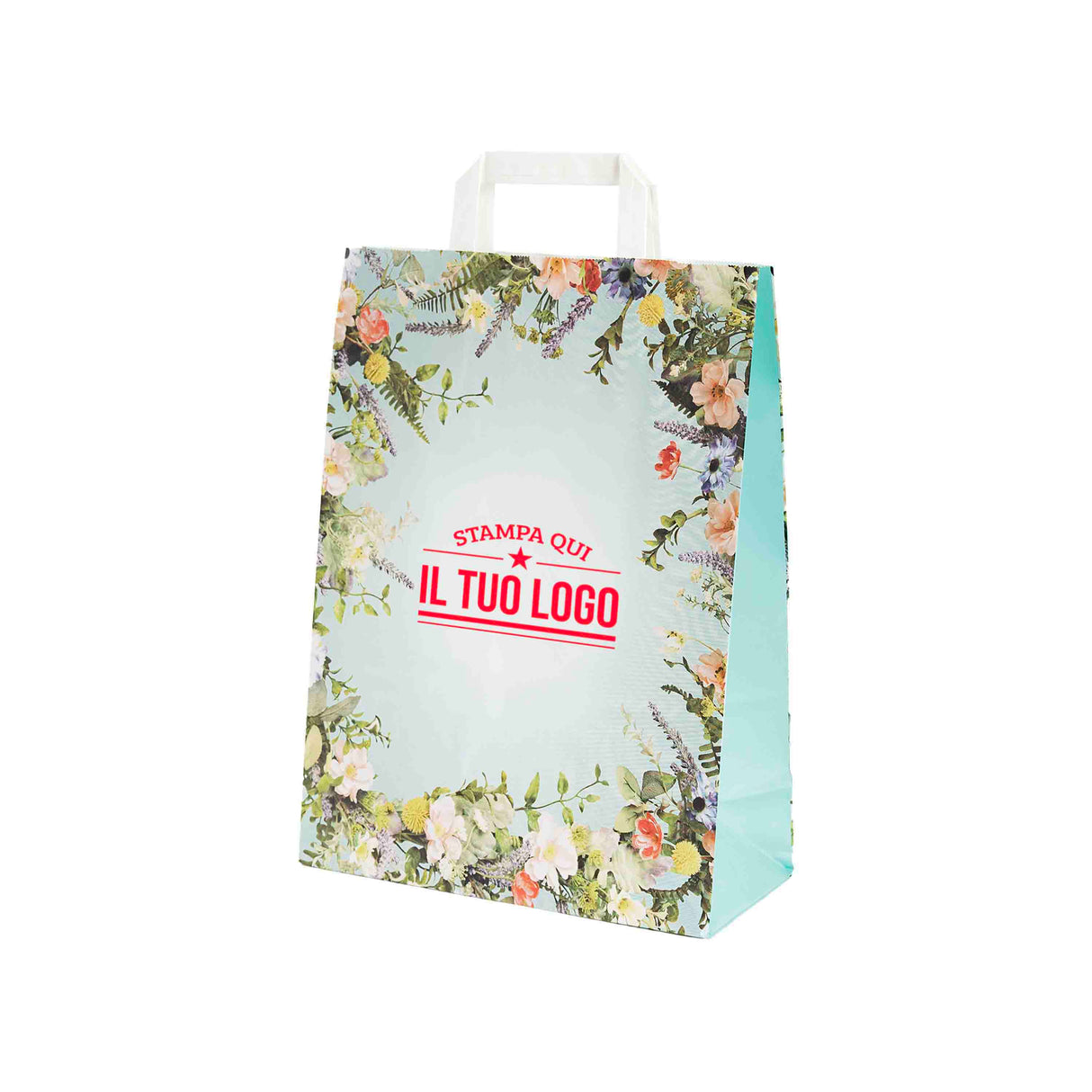 Shopper Carta Fantasia Floreale Personlizzabile