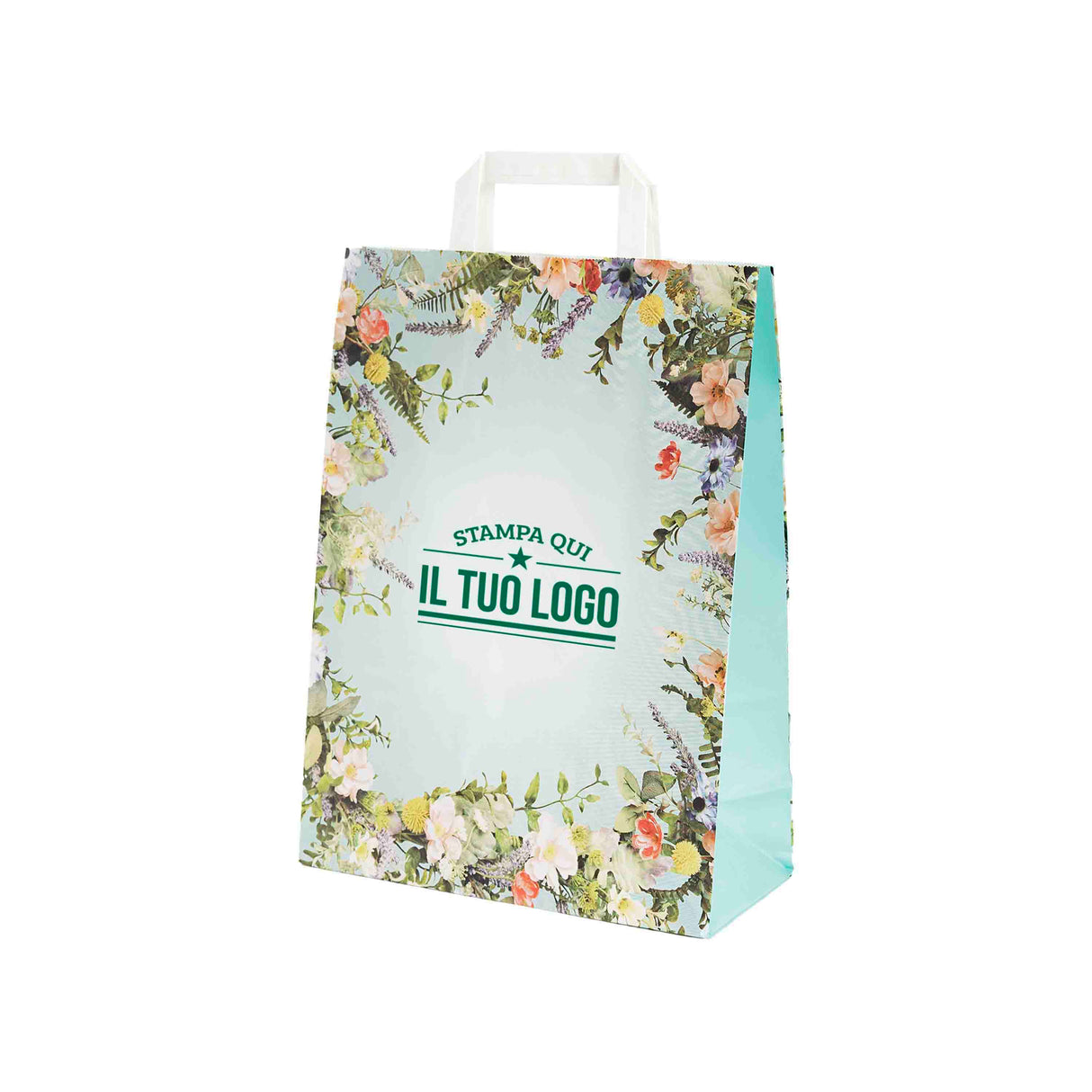 Shopper Carta Fantasia Floreale Personlizzabile