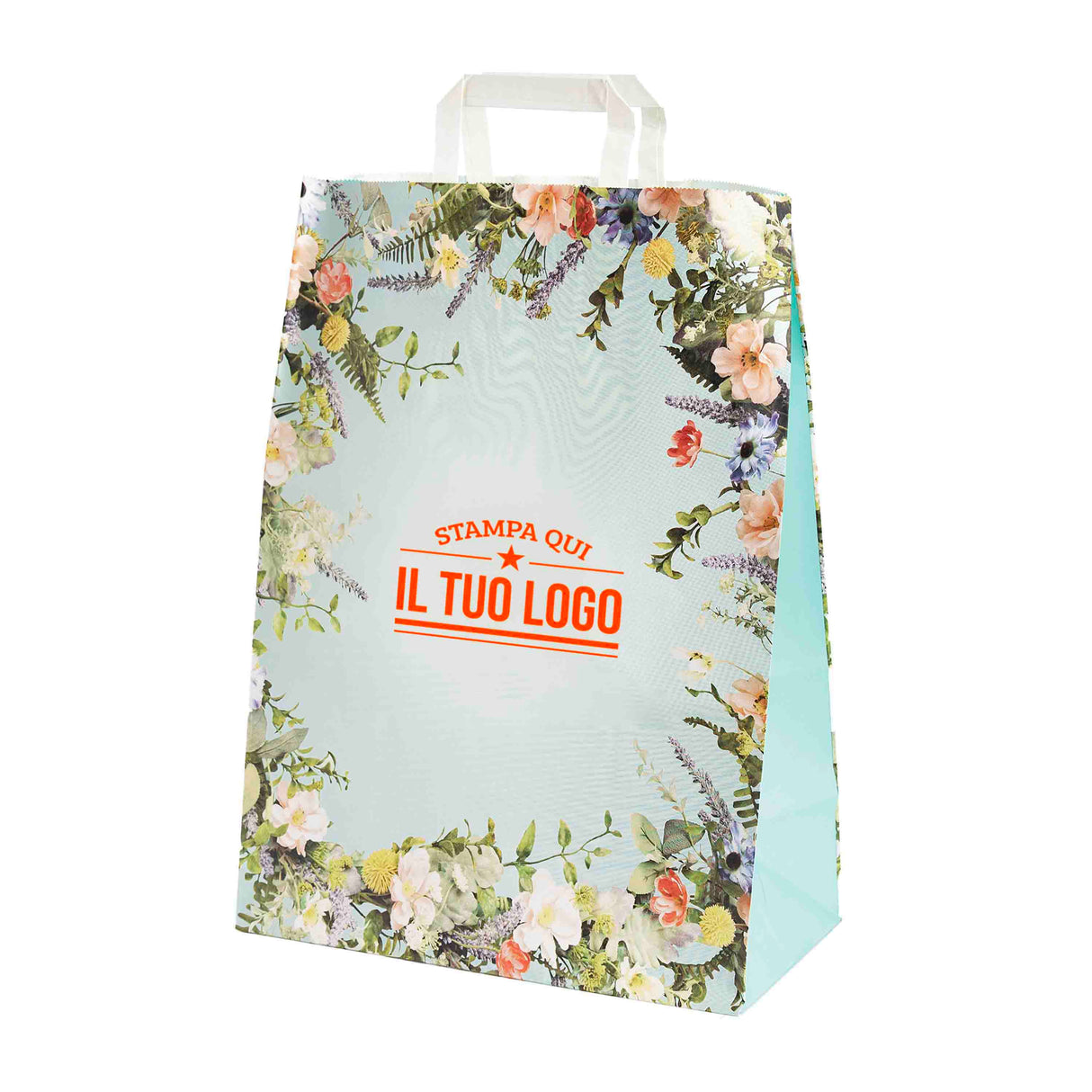 Shopper Carta Fantasia Floreale Personlizzabile