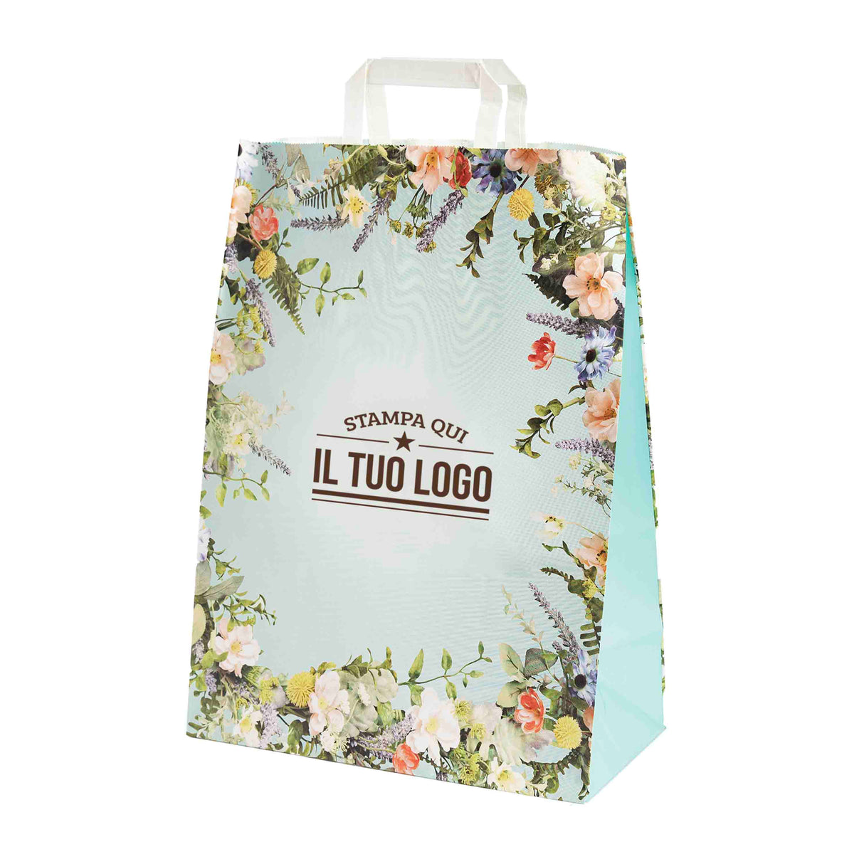 Shopper Carta Fantasia Floreale Personlizzabile