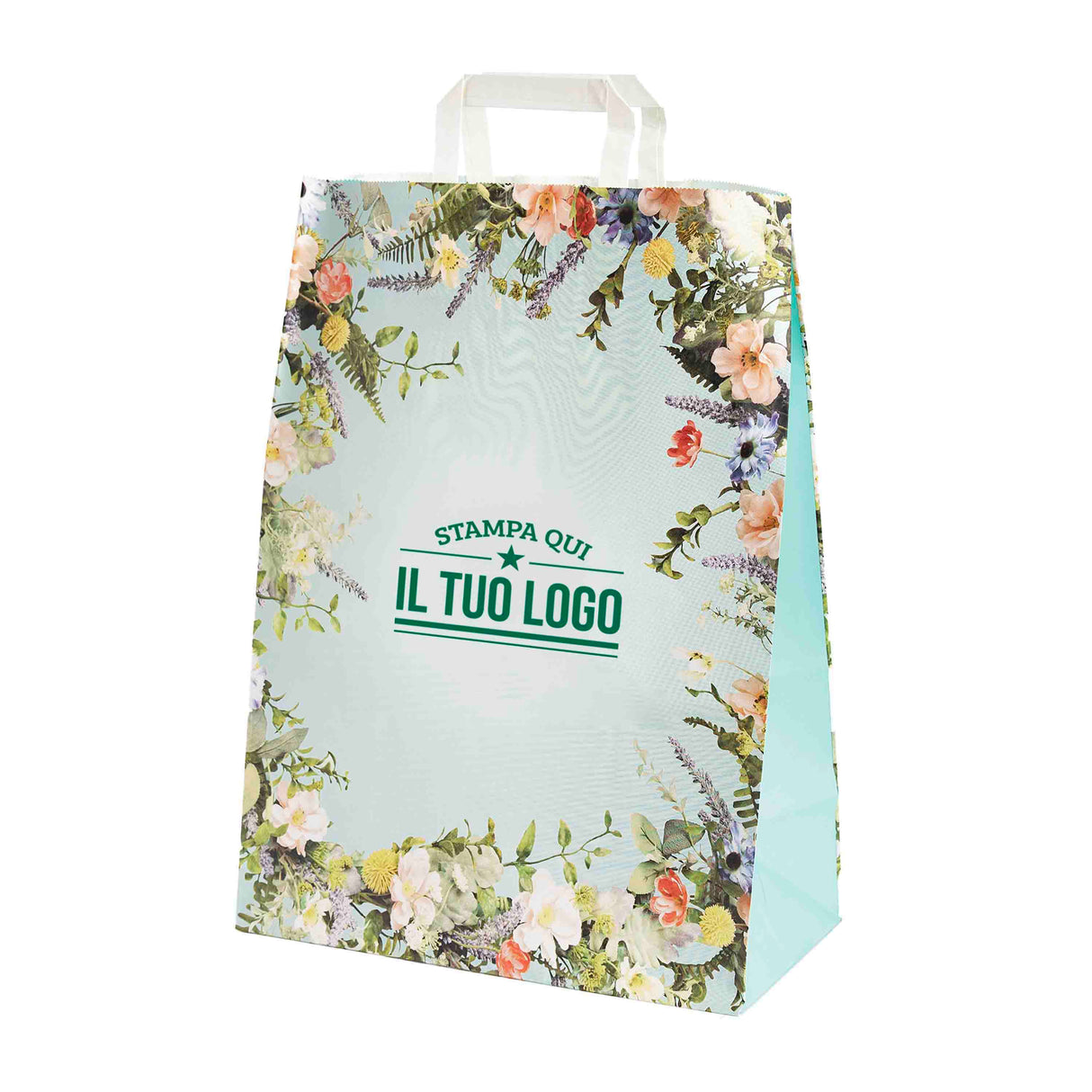 Shopper Carta Fantasia Floreale Personlizzabile