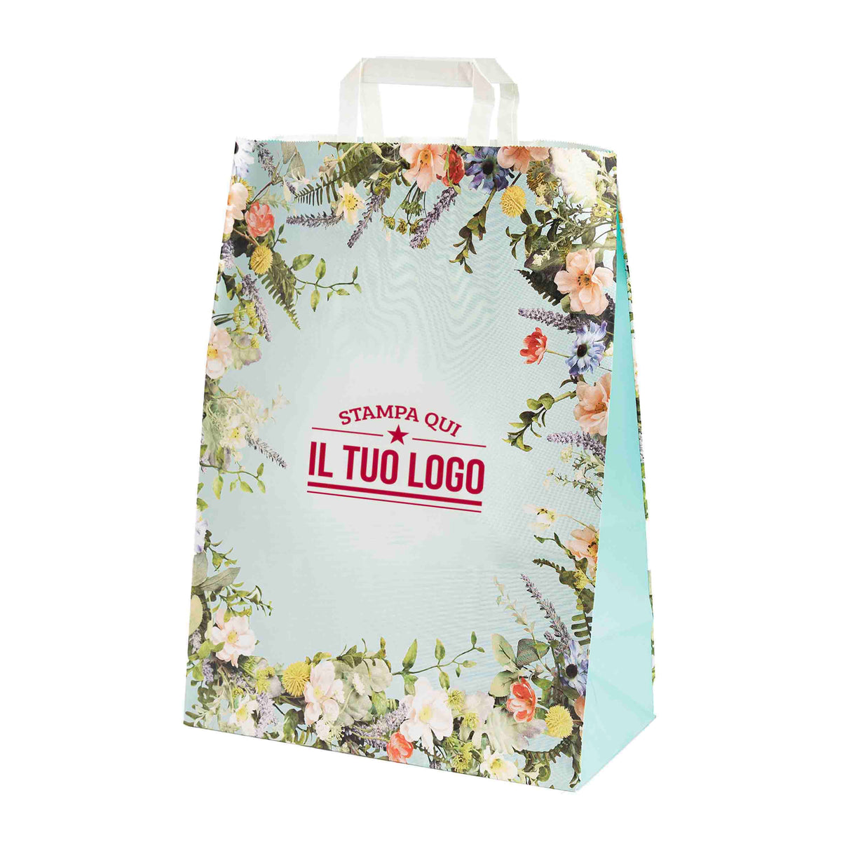Shopper Carta Fantasia Floreale Personlizzabile
