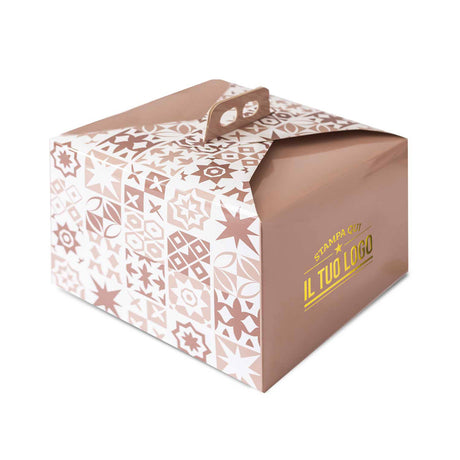 Portapanettone Maioliche Basso Personalizzabile 750g -1kg