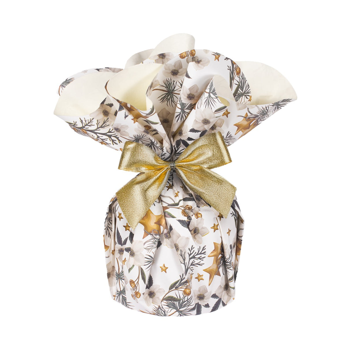 Fogli Tondi per Panettoni Christmas Flower