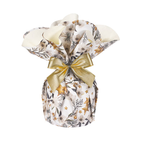 Fogli Tondi per Panettoni Christmas Flower