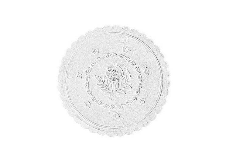 SOTTOBICCHIERI ROSE OVATTA 8 STRATI