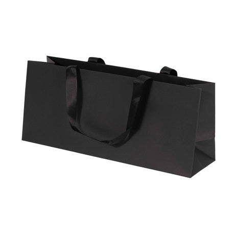 Shopper Carta Elegance Orizzontale con Manico Gros Grain