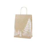 Shopper Carta Kraft Bianco Natale