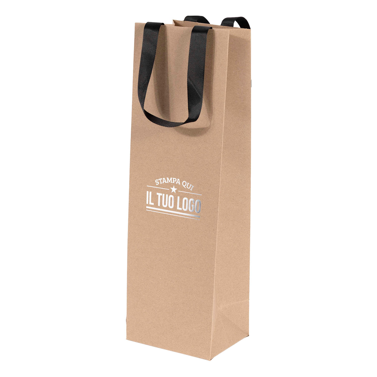 Shopper Elegance Portabottiglia Personalizzabile - stampa a caldo