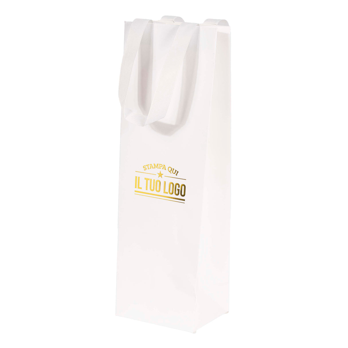 Shopper Elegance Portabottiglia Personalizzabile - stampa a caldo